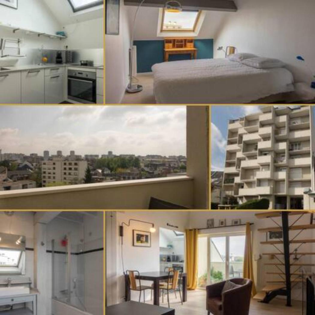 شقة Le Duplex Ensoleille Du Parc * Parking * Balcon * أورلييو المظهر الخارجي الصورة